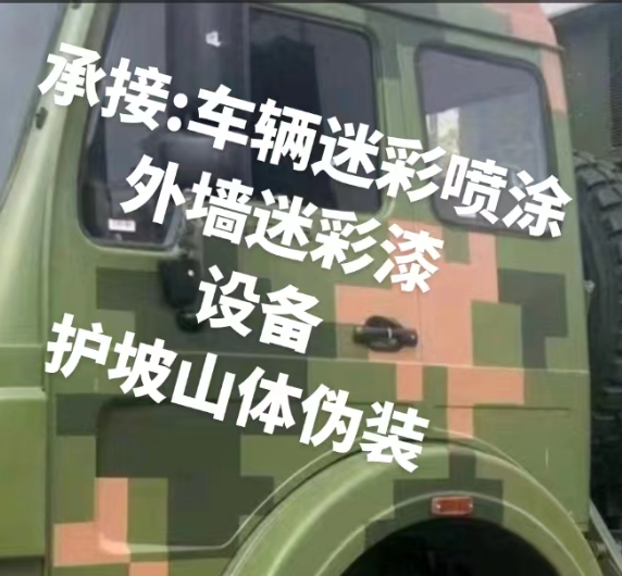 儋州外墙和地面的迷彩漆施工