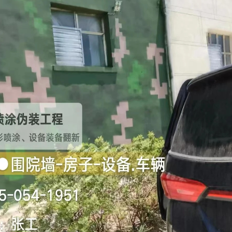 儋州数码迷彩漆施工